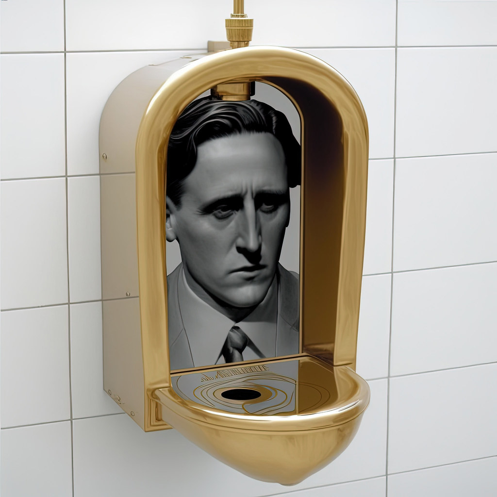 Prompt used: urinal Marcel Duchamp